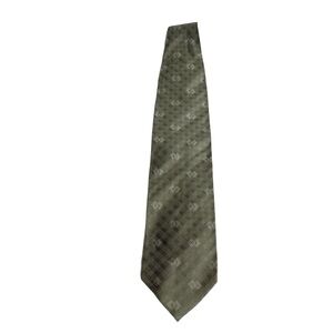 Giorgio Armani Cravatte 100% Silk Patterned Tie Gray Printed Necktie Office Work